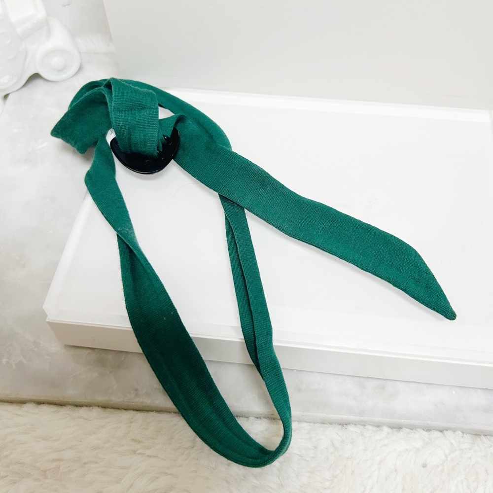 Authentic Gucci Rare Hysteria Black Heart & Teal Wool Adjustable Belt - Picture 13 of 15